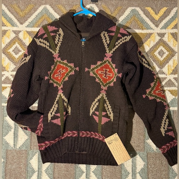 Lost Horizons “Thunderbird Heritage Cardigan”. Handmade in Nepal. - Picture 1 of 10